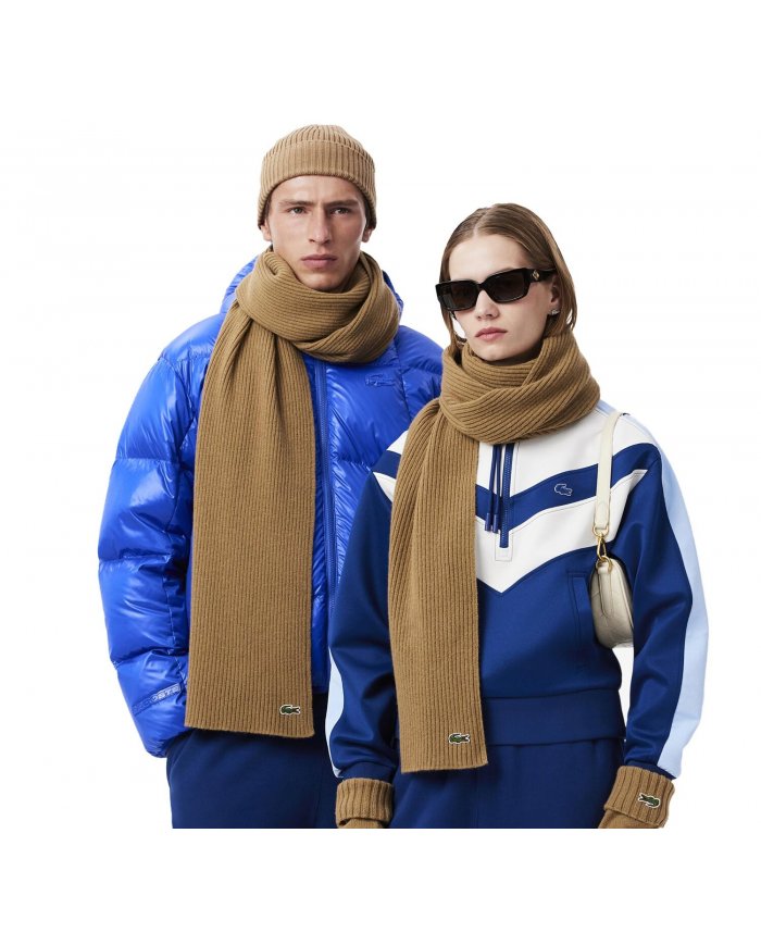 Sciarpa Uomo Lacoste In Lana a Costine RE0058