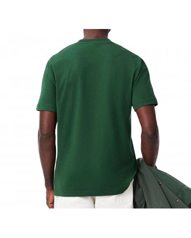 t-Shirt Jersey Di Cotone Uomo Lacoste TH7318