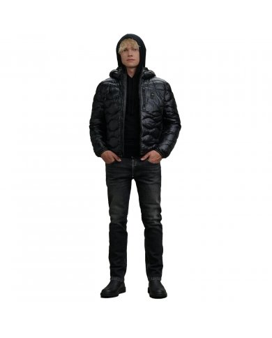 Piumino Ad Onde Uomo Blauer Wave 24WBLUC03030 006355 Piumino Ad Onde Uomo Blauer Wave 24WBLUC03030 006355