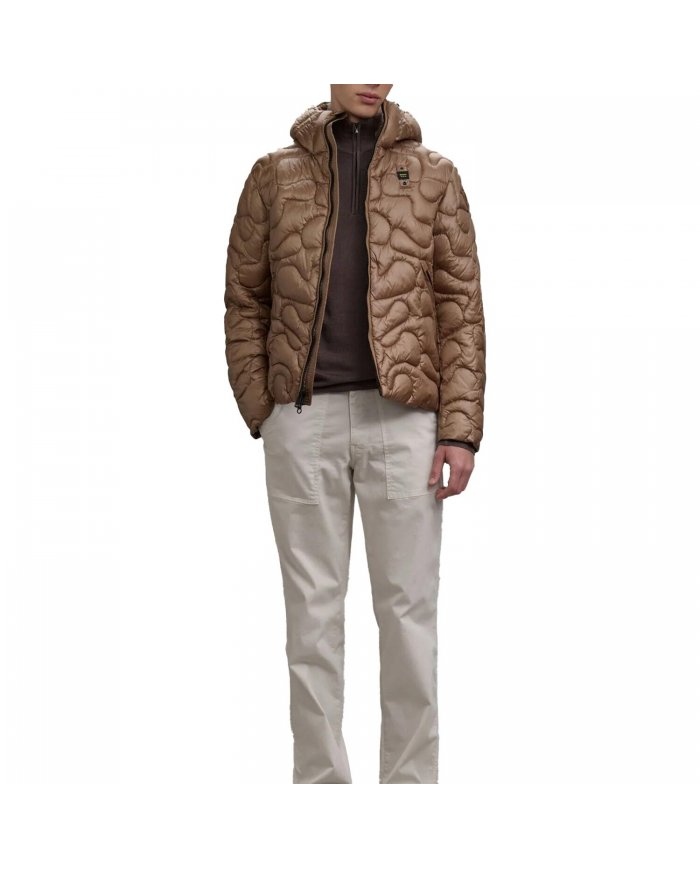 Piumino Trapuntato Mimetico Uomo Blauer Hamlet 25WBLUC02077006943