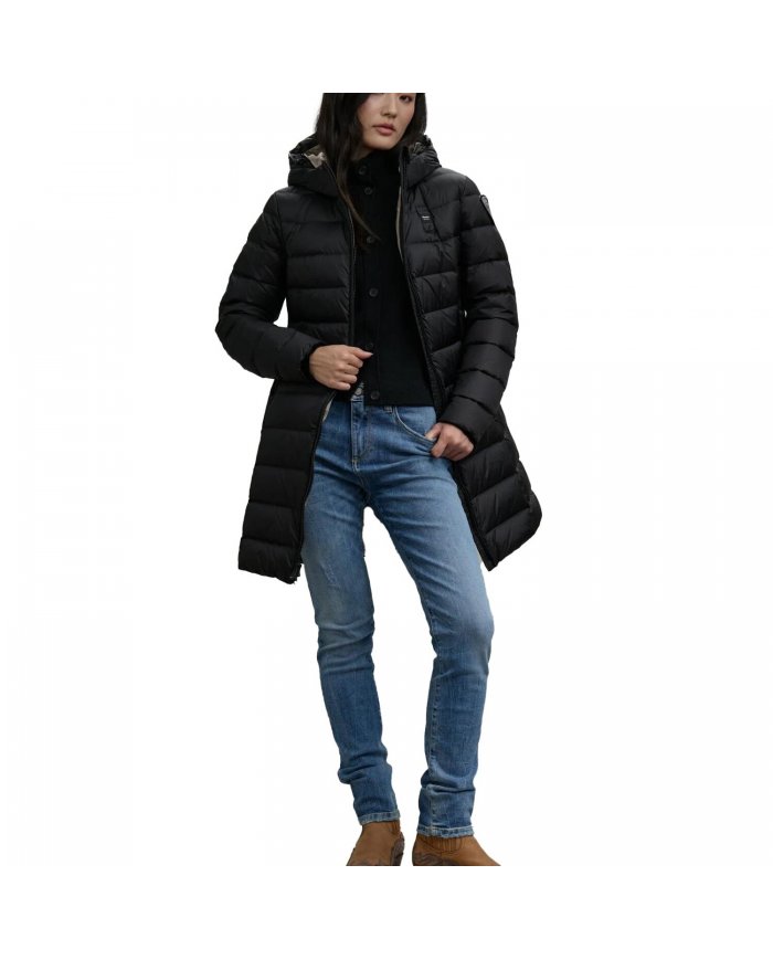 Piumino Lungo a Righe Donna Blauer Agnes 25WBLDK03102006047