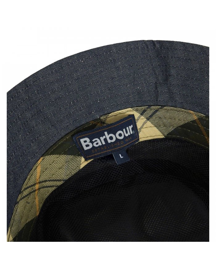Cappello Alla Pescatora In Denim Transport Uomo Barbour MHA0941