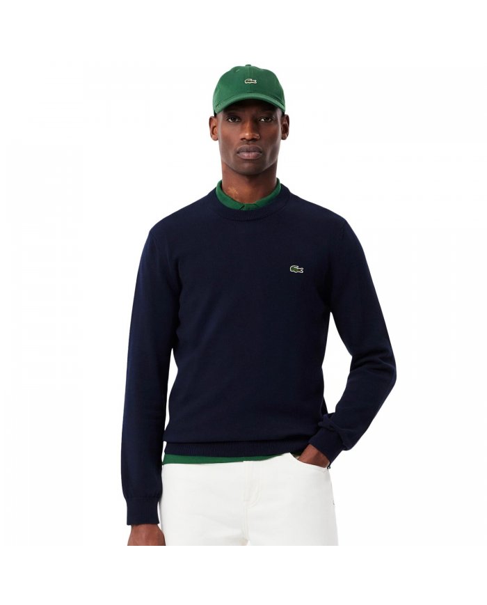 Maglia Girocollo Uomo Lacoste In Cotone AH1985