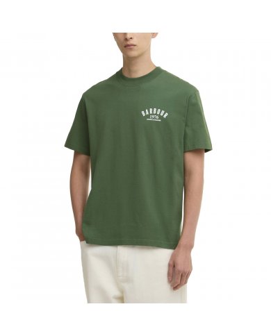T-SHIRT UOMO BARBOUR CON STAMPA 1976