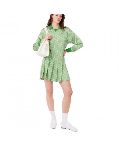 Abito Polo In Raso Donna Lacoste EF9789