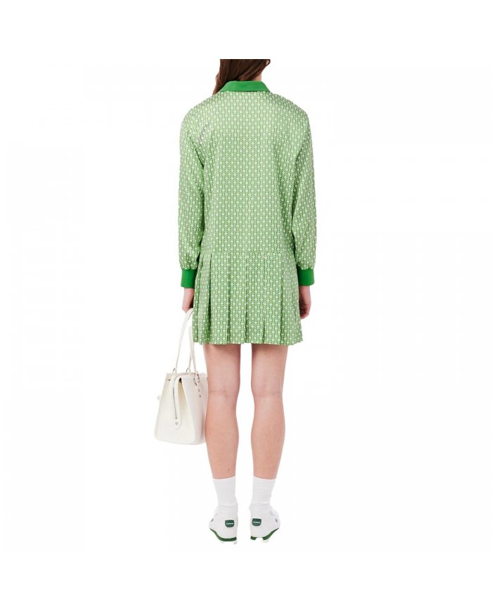 Abito Polo In Raso Donna Lacoste EF9789
