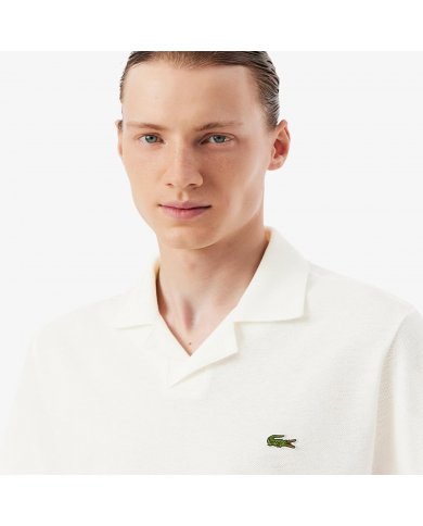POLO IN COTONE-LINO UOMO LACOSTE