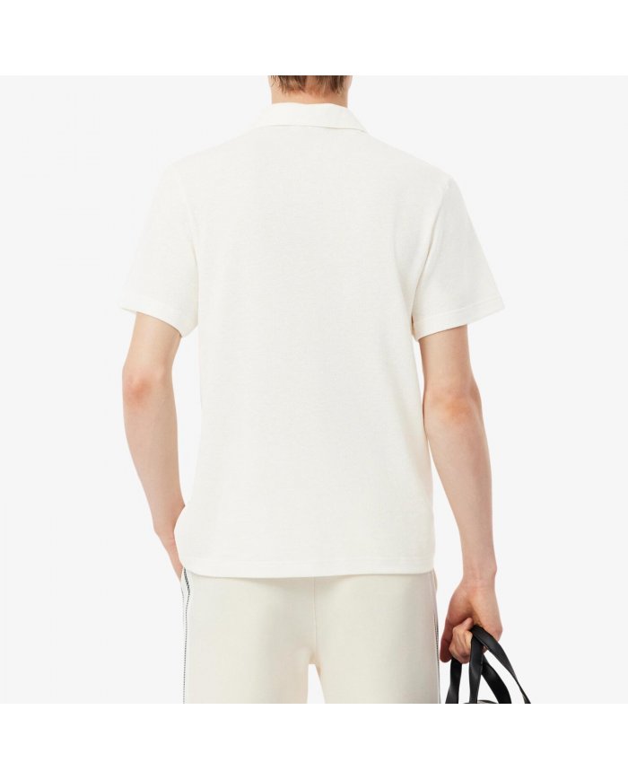 POLO IN COTONE-LINO UOMO LACOSTE