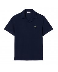 POLO IN COTONE-LINO UOMO LACOSTE