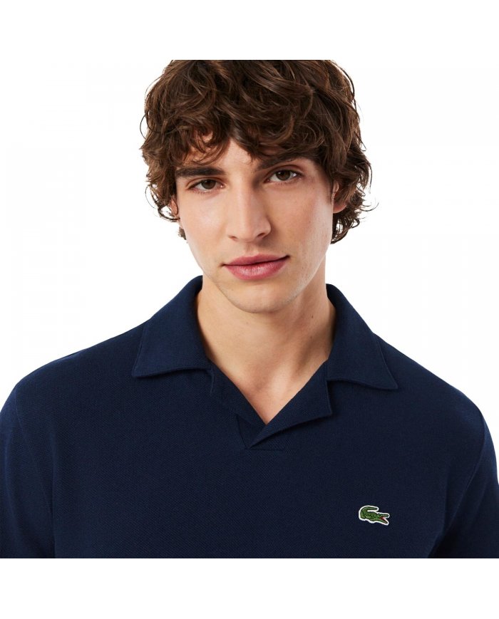 POLO IN COTONE-LINO UOMO LACOSTE
