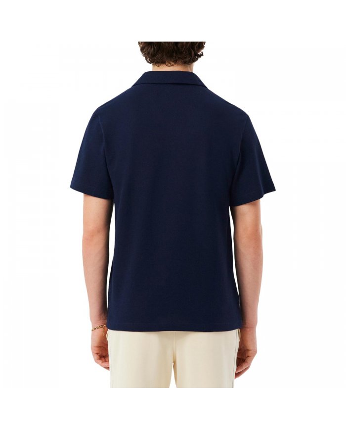 POLO IN COTONE-LINO UOMO LACOSTE