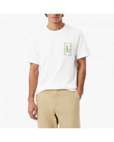 T-Shirt In Jersey Ricamato Uomo Lacoste TH1716