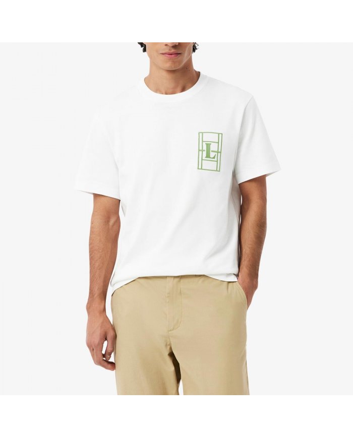 T-Shirt In Jersey Ricamato Uomo Lacoste TH1716