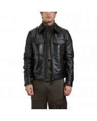 Giacca In Pelle Lucida Uomo Blauer Jones 26WBLUL01491007340