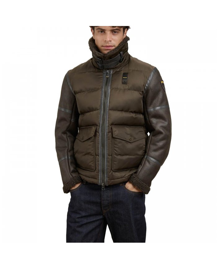 Giacca Montone E Nylon Uomo Blauer Amherst 26WBLUC02239007280