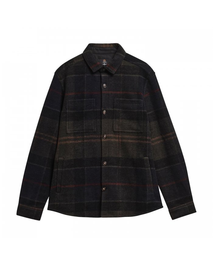 CAMICIA IN LANA SPAZZOLATA UOMO BARBOUR