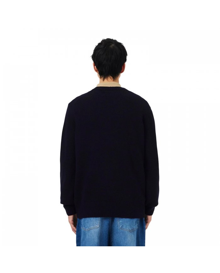 MAGLIONE UOMO LACOSTE IN LANA CARDATA