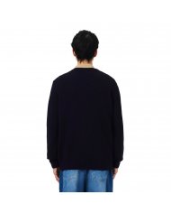 MAGLIONE UOMO LACOSTE IN LANA CARDATA