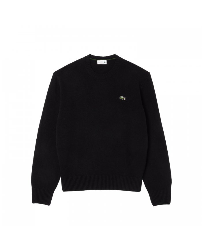 MAGLIONE UOMO LACOSTE IN LANA CARDATA