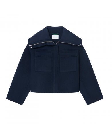 CAPPOTTO CROPPED IN LANA DONNA LACOSTE