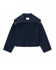 CAPPOTTO CROPPED IN LANA DONNA LACOSTE