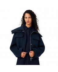CAPPOTTO CROPPED IN LANA DONNA LACOSTE
